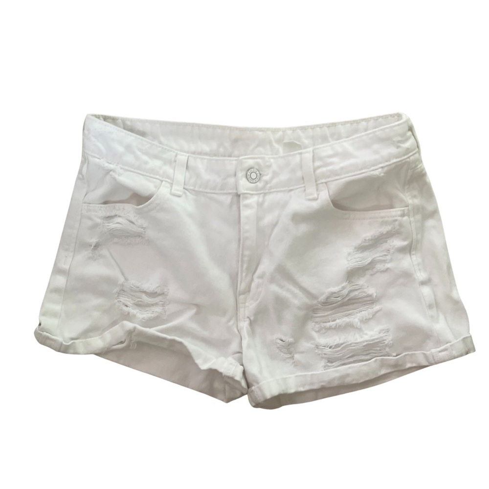 H&M white jean shorts